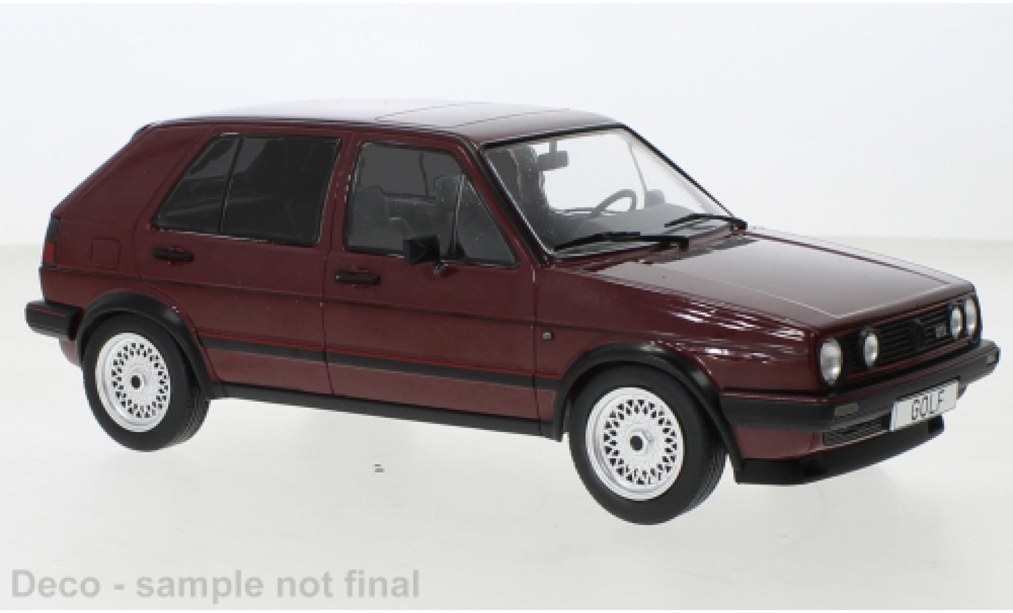 Volkswagen Golf 1/18 MCG II GTI metallic rood fonc&eacute; 1984 modelauto