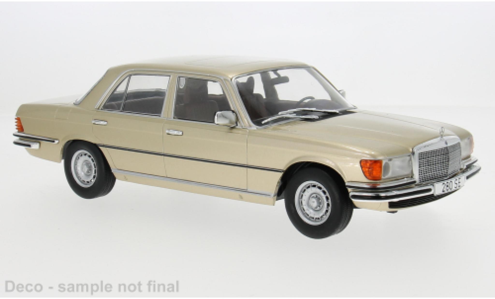 Mercedes Classe S 1/18 MCG (W116) beige 1972 1:18 modelauto