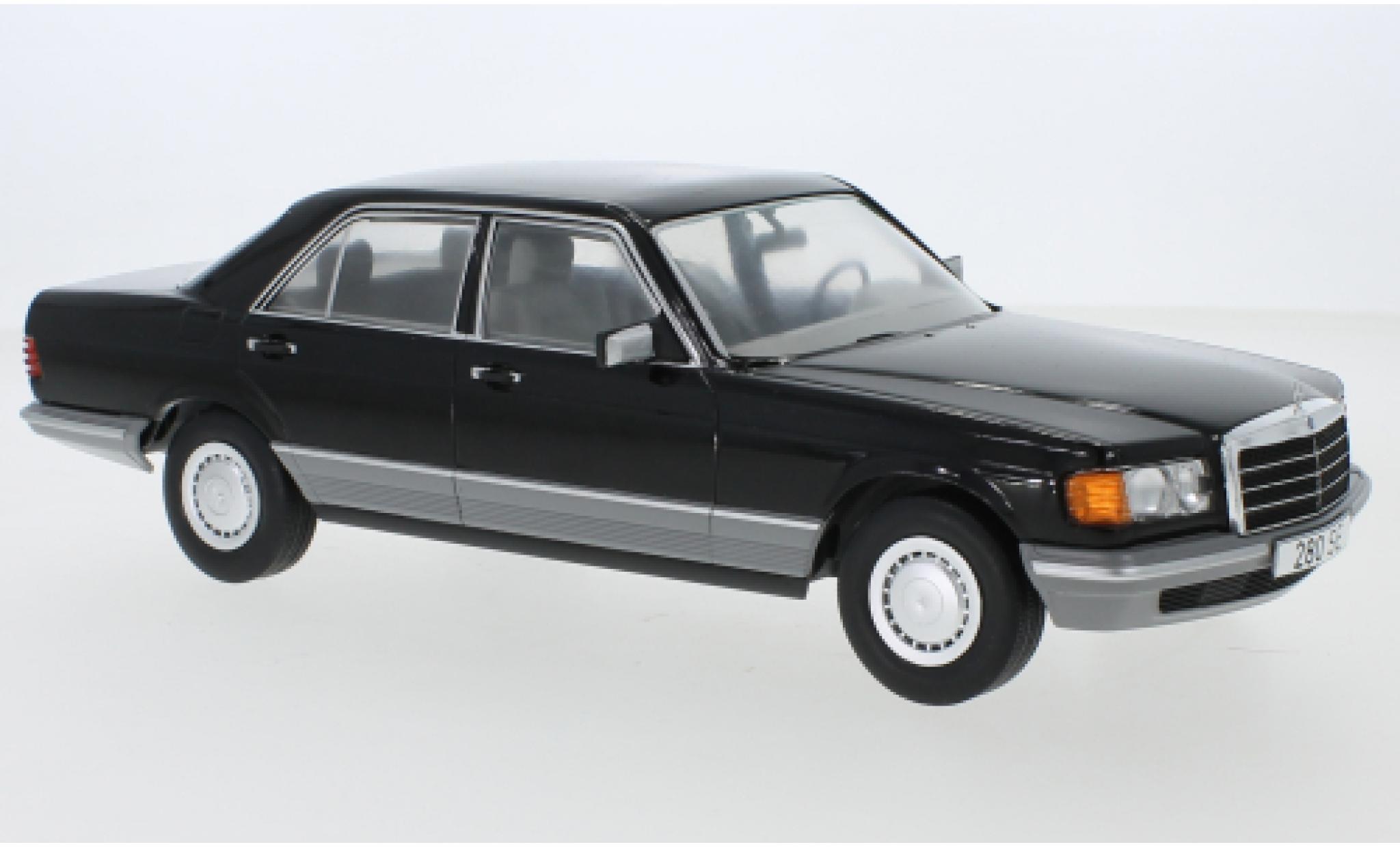 Mercedes Classe S 1/18 MCG (W126) zwart 1979 modelauto