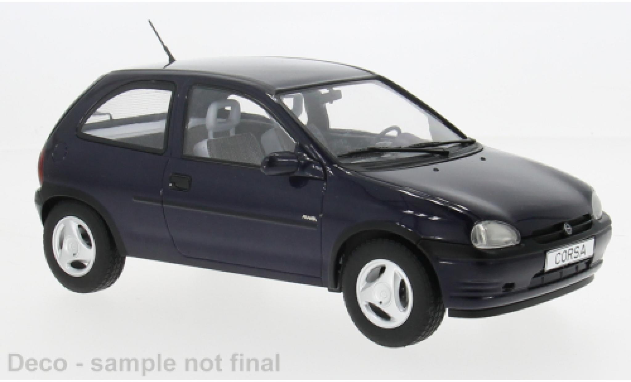 Opel Corsa 1/18 MCG B Atlanta blauw 1993 1:18 modelauto
