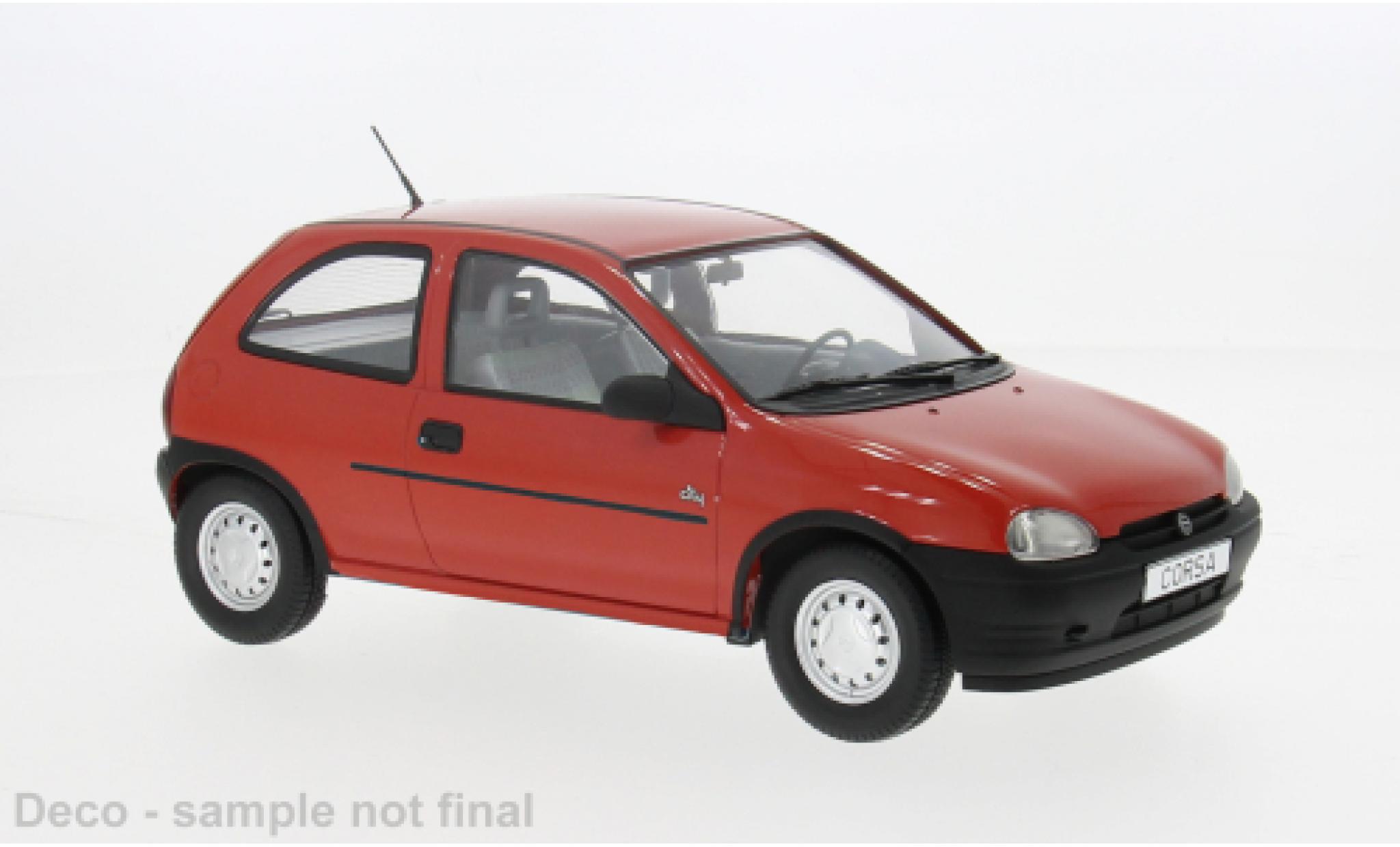 Opel Corsa 1/18 MCG B rood 1993 1:18 modelauto