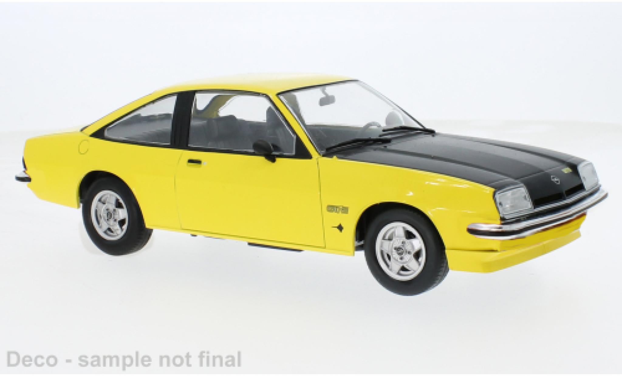 Opel Manta 1/18 MCG B GT/E geel 1975 1:18 modelauto