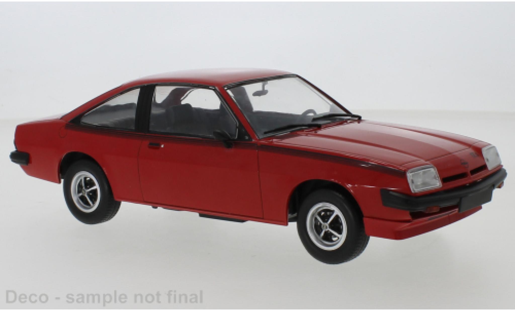Opel Manta 1/18 MCG B GT/J rood 1980 modelauto