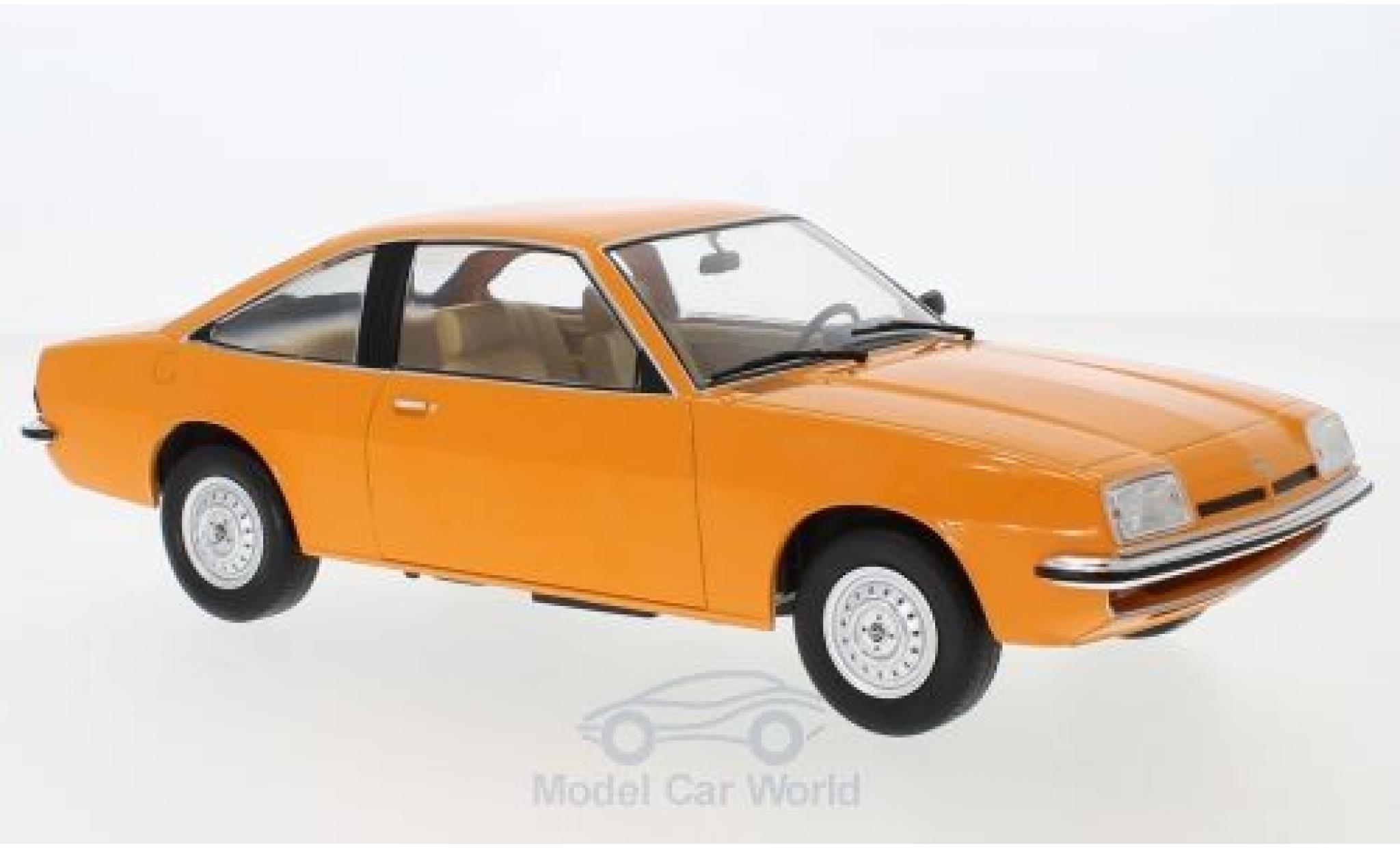 Opel Manta 1/18 MCG B oranje 1975 modelauto