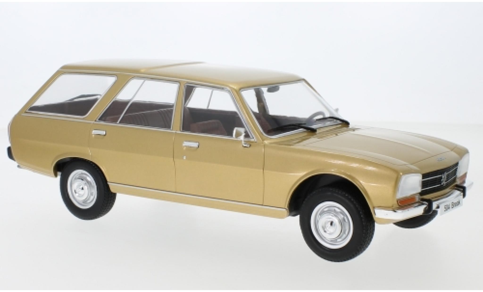 Peugeot 504 1/18 MCG Stationwagen gold 1976 modelauto