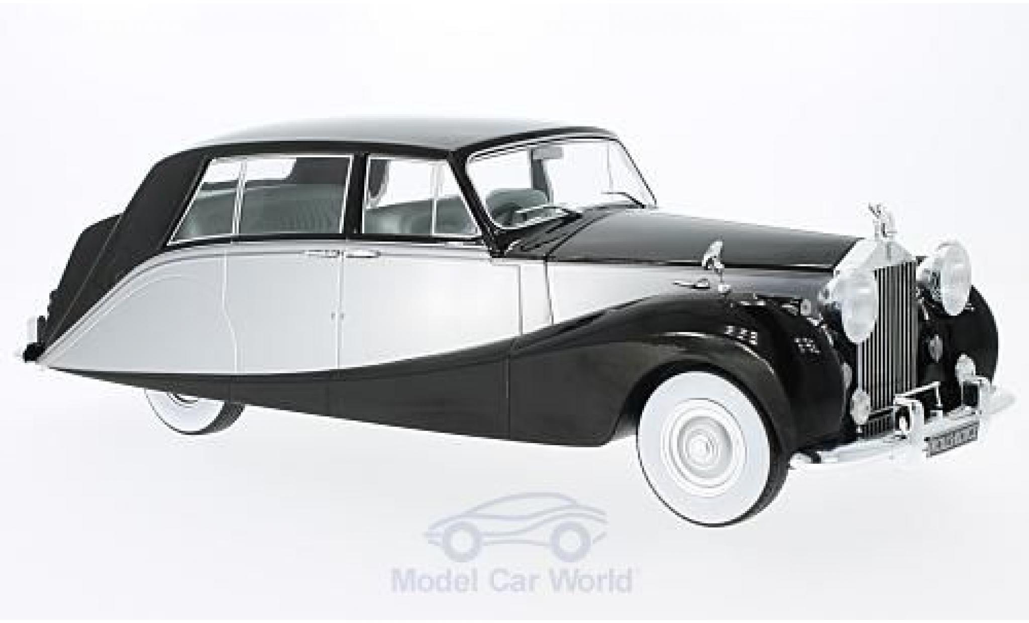 Rolls Royce Silver Wraith 1/18 MCG Empress by Hooper zwart/grijs RHD 1956 modelauto