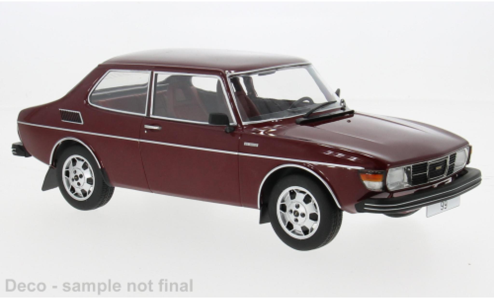 Saab 99 1/18 MCG EMS rood 1977 1:18 modelauto