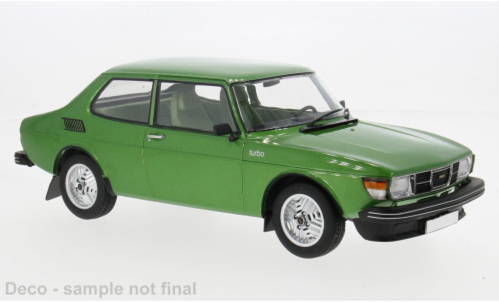 Saab 99 1/18 MCG Turbo groen 1977 1:18 modelauto