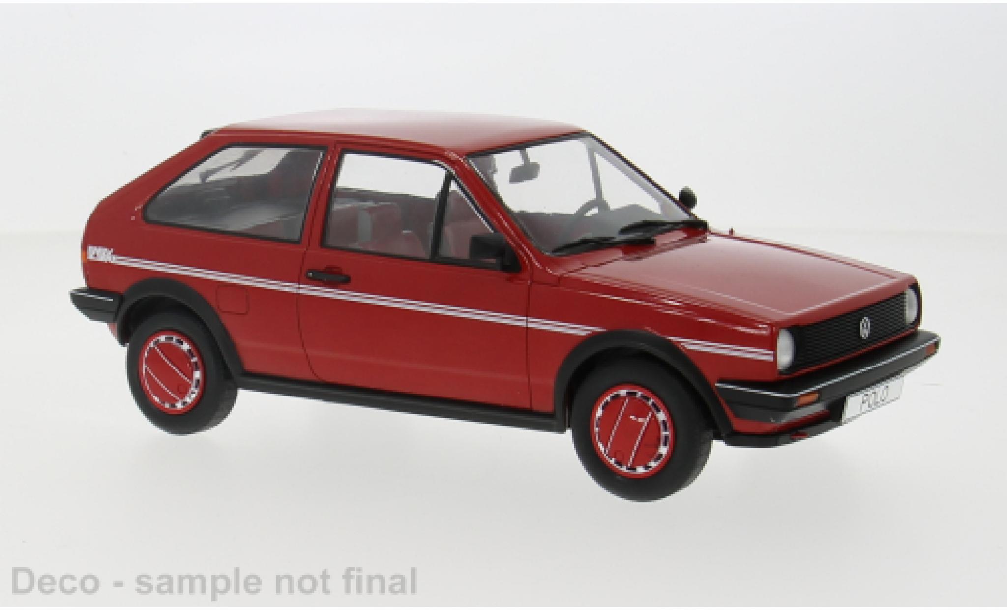 Volkswagen Polo 1/18 MCG II Coupe Fox rood 1985 1:18 modelauto