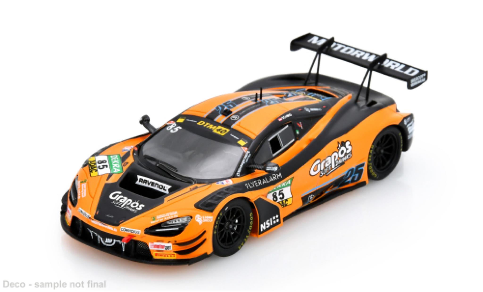 McLaren 720 1/43 Spark S GT3 EVO DTM DTM-Saison 2024 D&ouml;rr Motorsport #85 C.Schmid 1:43 modelauto