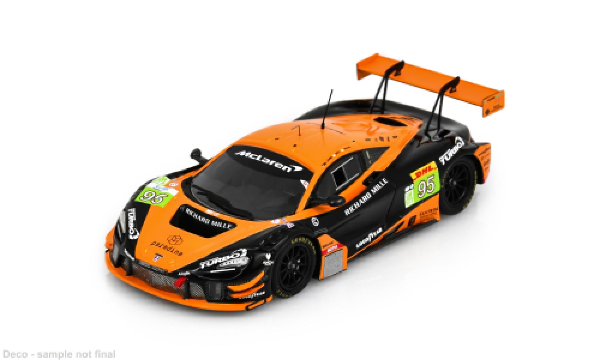 McLaren 720 1/43 Spark S LMGT3 Evo Le Mans 24h Le Mans 2025 United Autosports #95 D.Leung/S.Gelael 1:43 modelauto