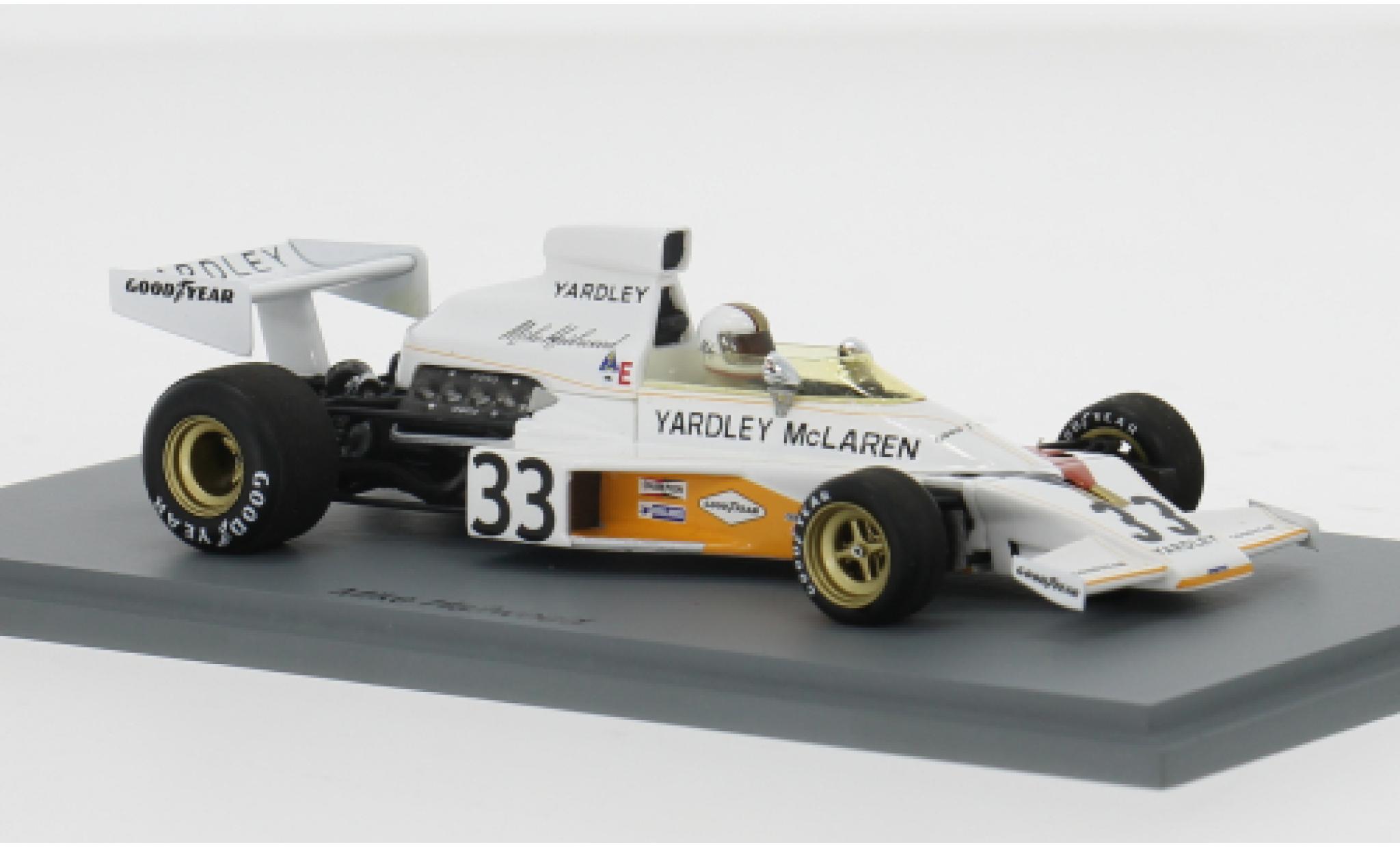McLaren M23 1/43 Spark Formel 1 GP Niederlande 1974 #33 M.Hailwood 1:43 modelauto