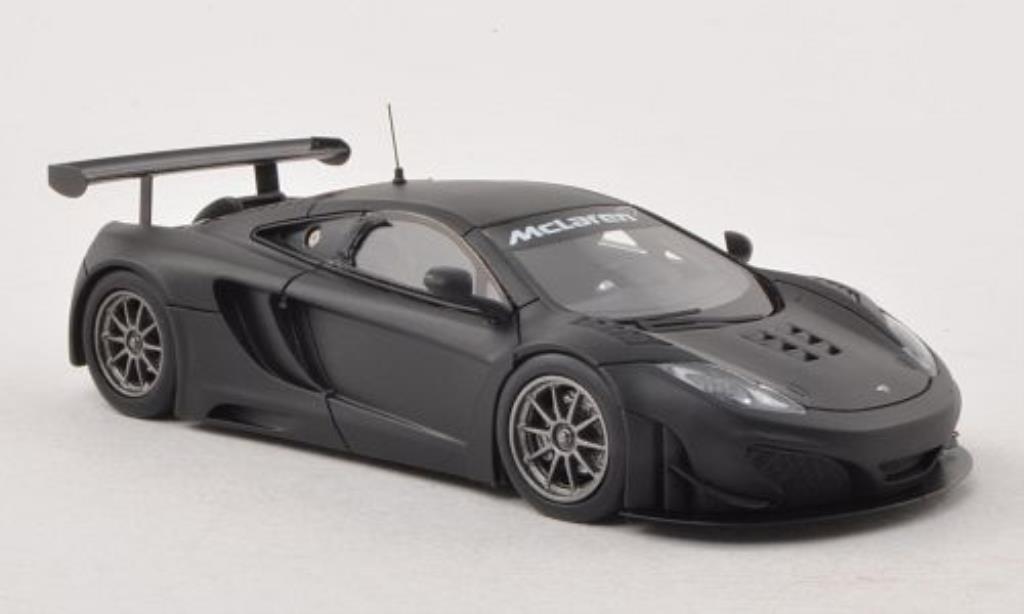McLaren MP4-12C 1/43 Minichamps GT3 matt-zwart Plain Body Version 2012 modelauto
