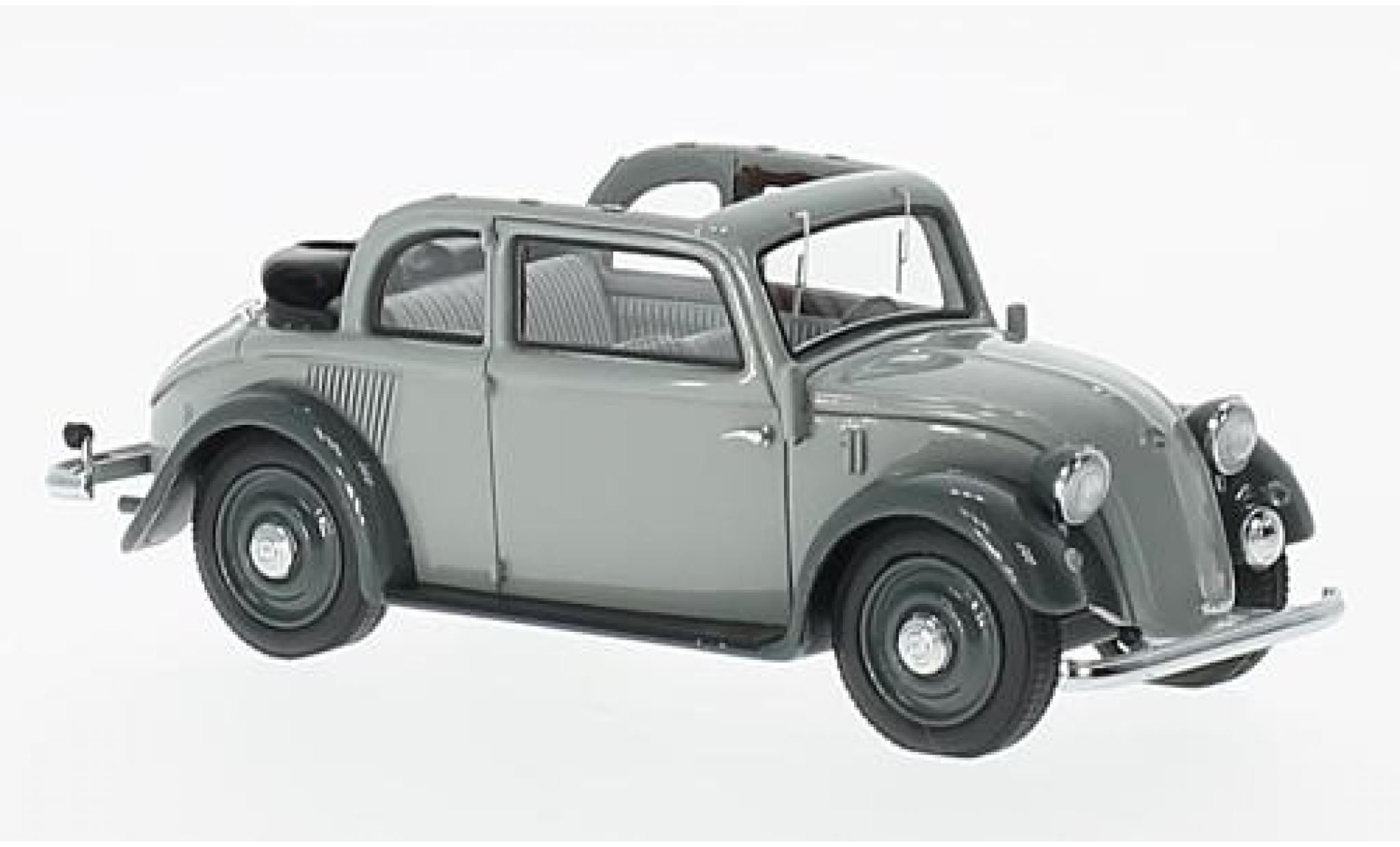 Mercedes 130 1/43 AutoCult Cabrio-Lim grijs 1:43 modelauto