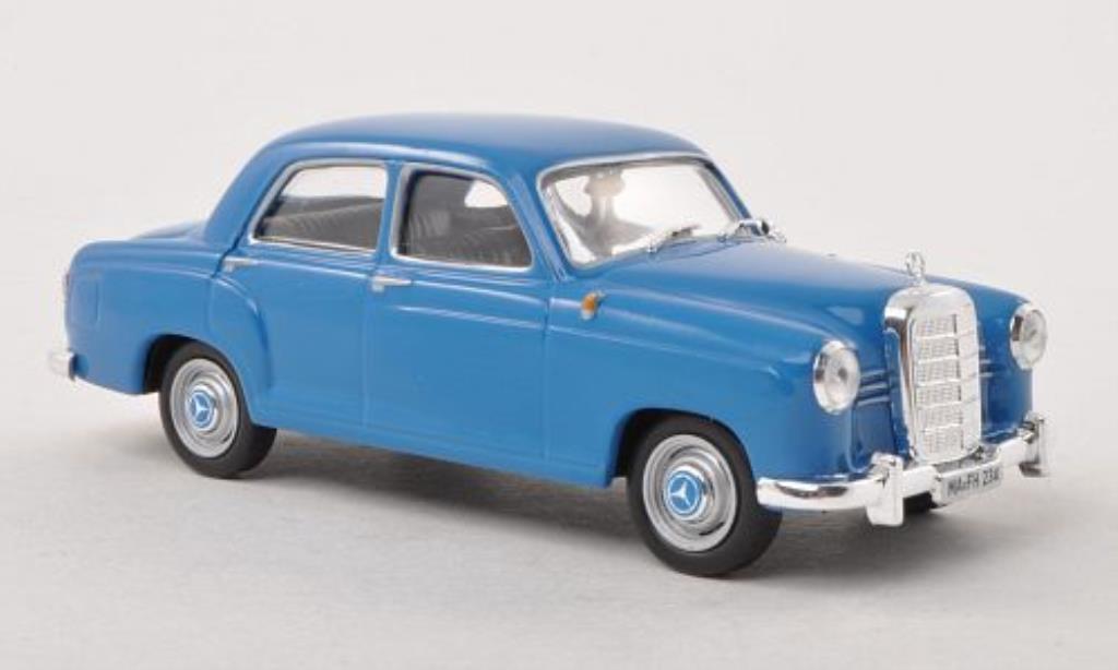 Mercedes 180 1/43 WhiteBox D (W120) blauw 1954 modelauto