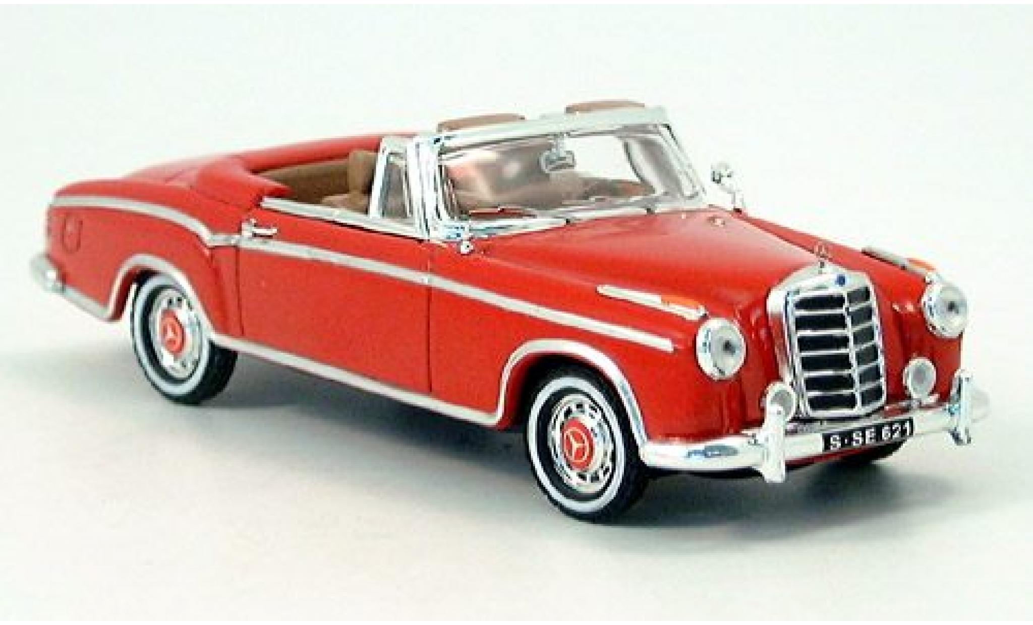 Mercedes 220 1/43 Vitesse SE Cabriol rood 1:43 modelauto