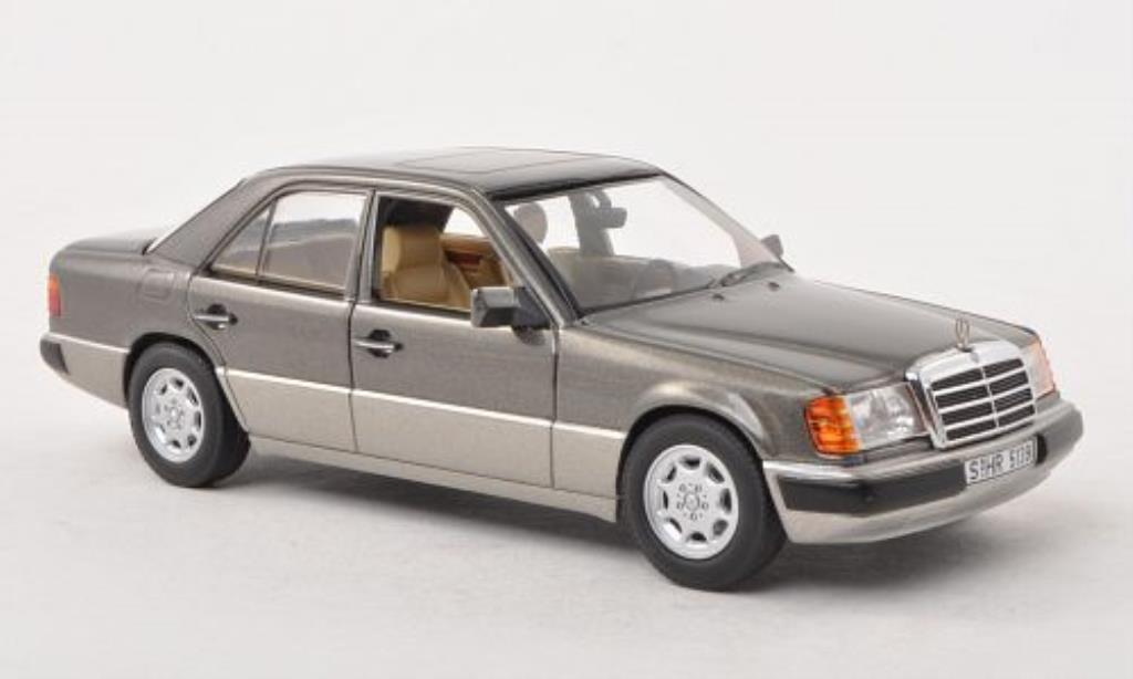 Mercedes 230 E 1/43 Minichamps E (W124) grijs/grijs 1988 modelauto