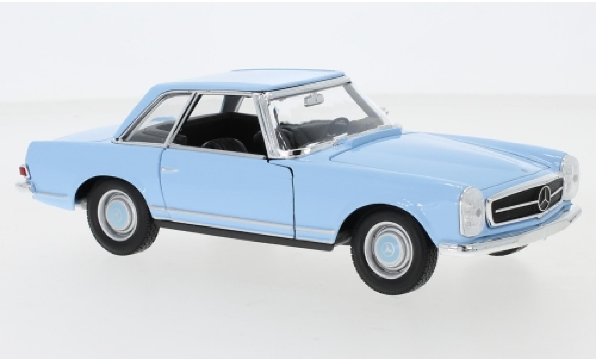 Mercedes 230 1/24 Welly SL (W113) blauw 1:24 modelauto