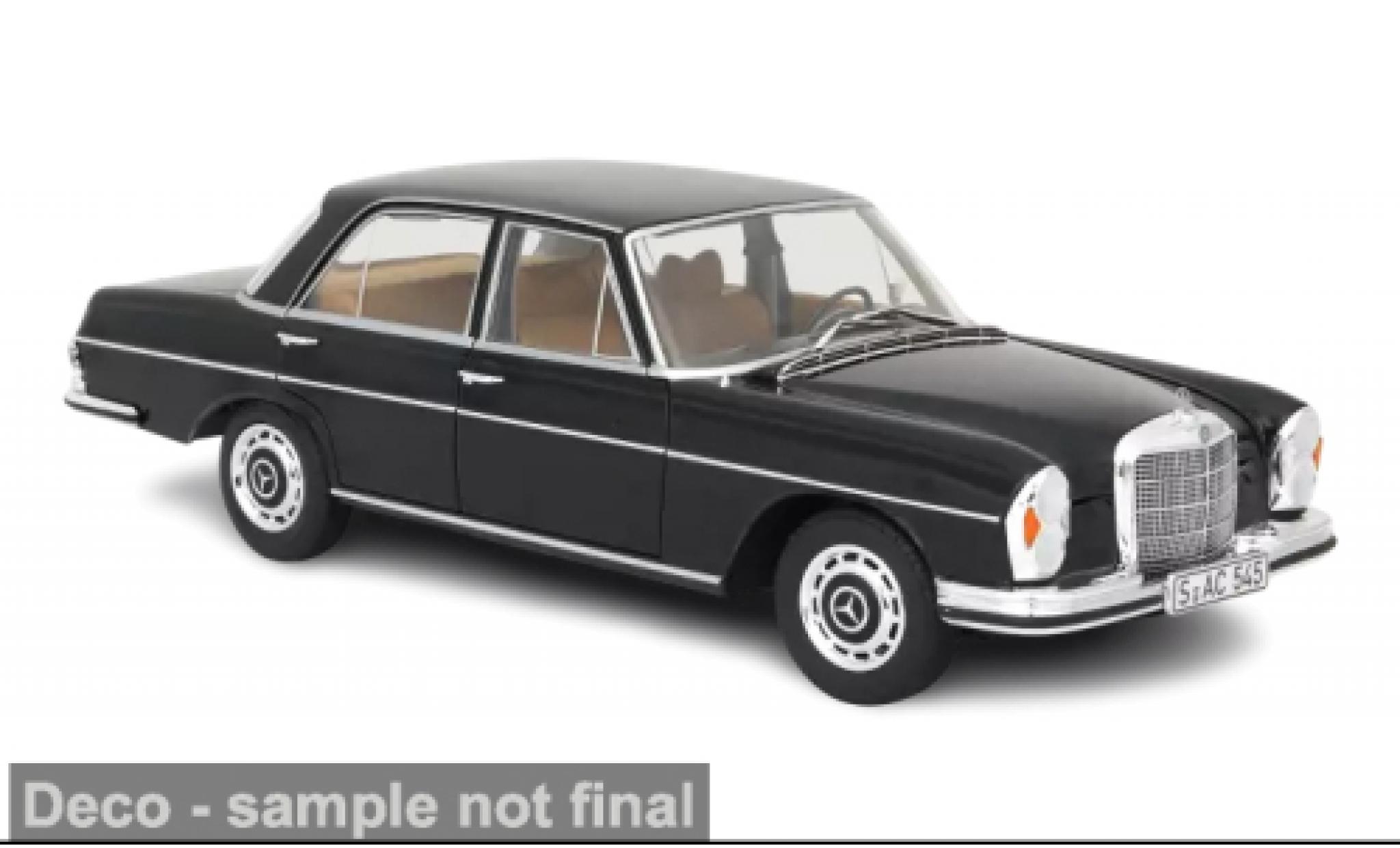 Mercedes 280 1/18 Norev SE (W108) zwart 1968 1:18 modelauto
