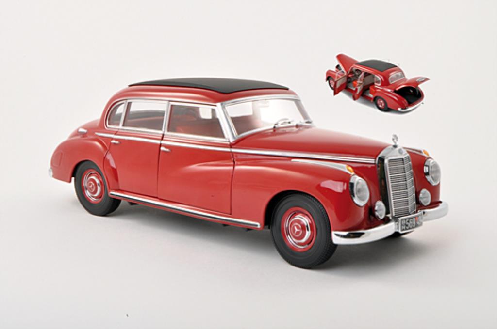 Mercedes 300 1/18 Norev (W186) rood modelauto