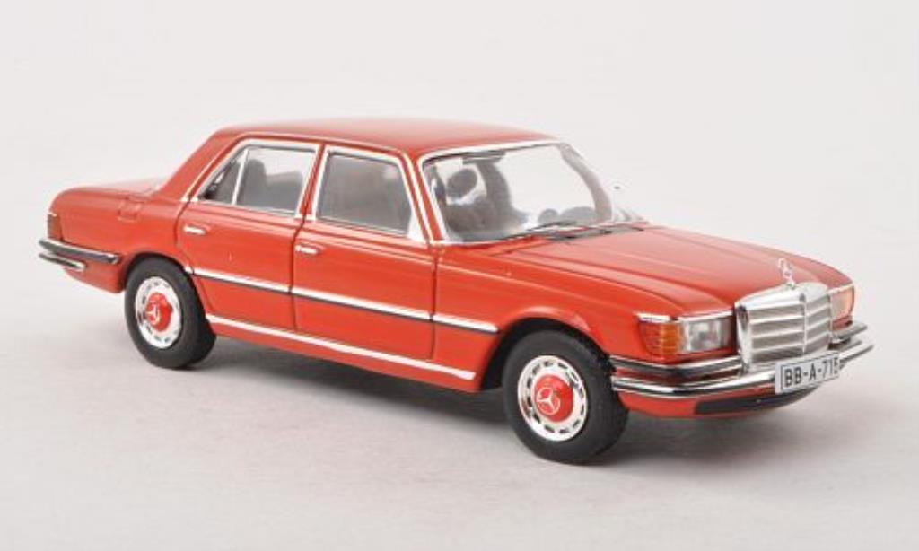 Mercedes 450 SEL 1/43 IXO SEL (W116) rood-oranje 1975 modelauto