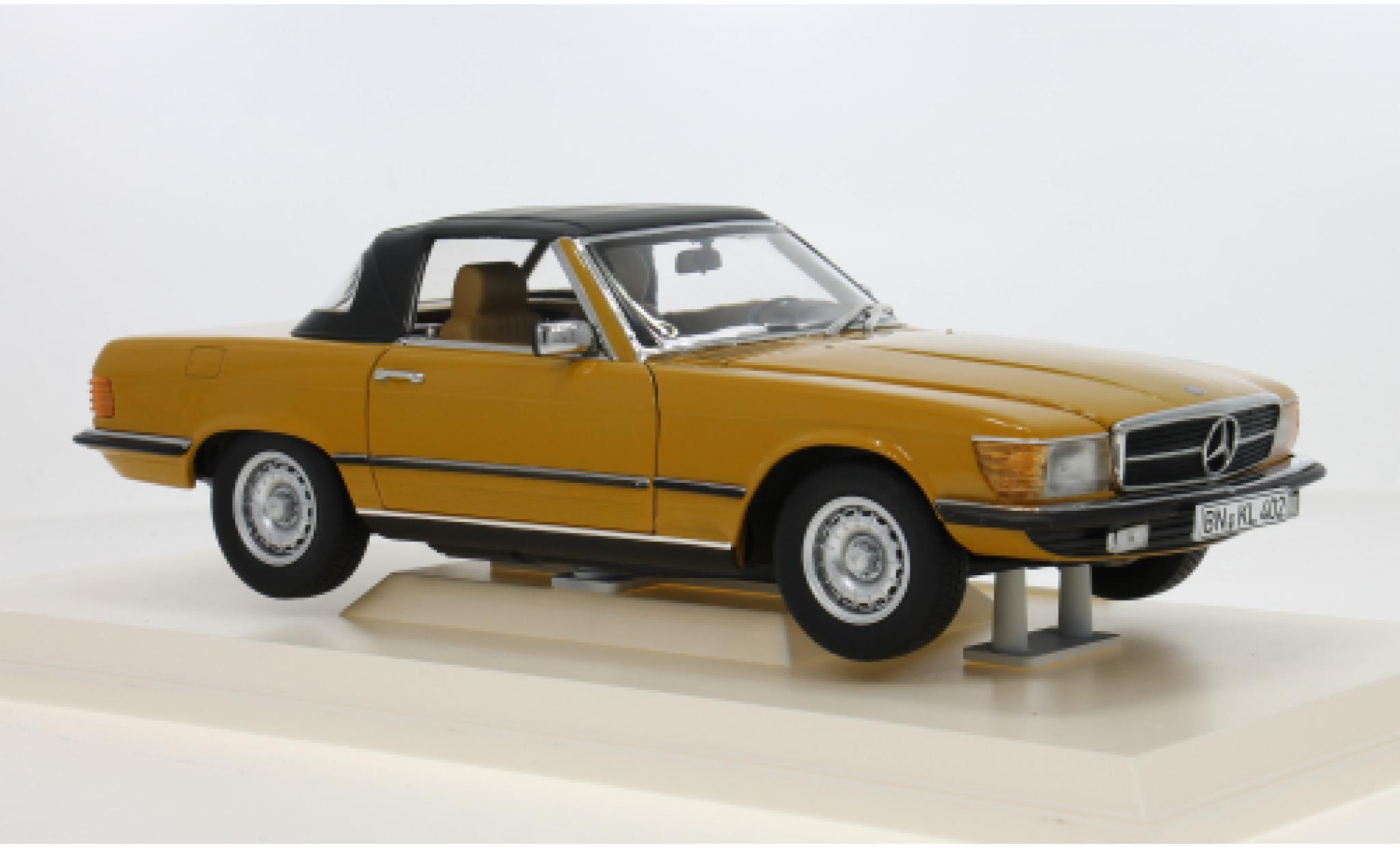 Mercedes 450 1/18 Norev SL oranje 1975 1:18 modelauto