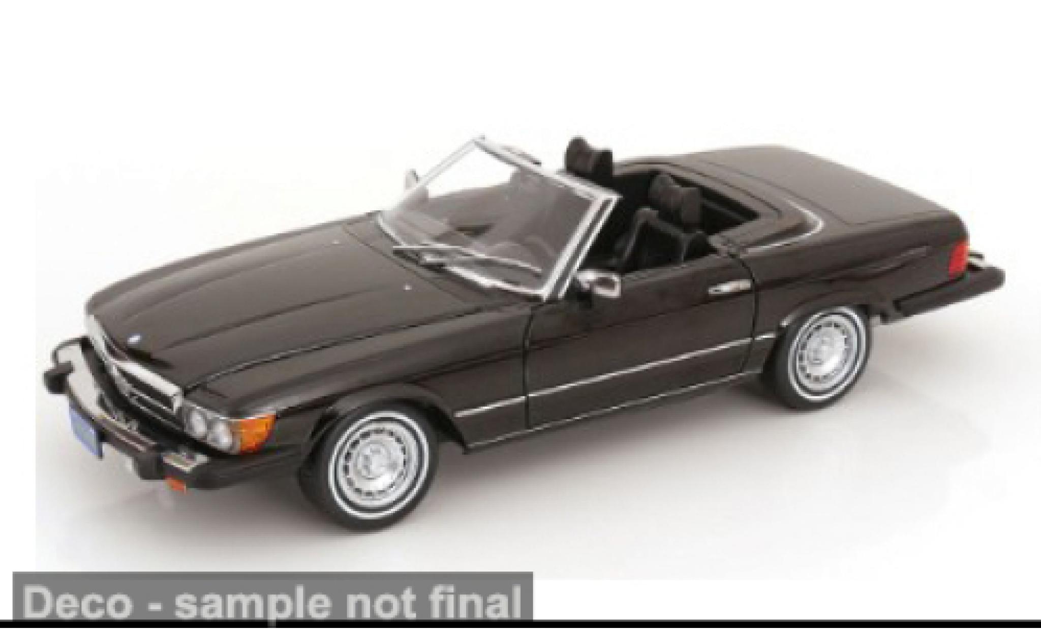 Mercedes 450 1/12 KK Scale SL (R 107) zwart 1979 1:12 modelauto