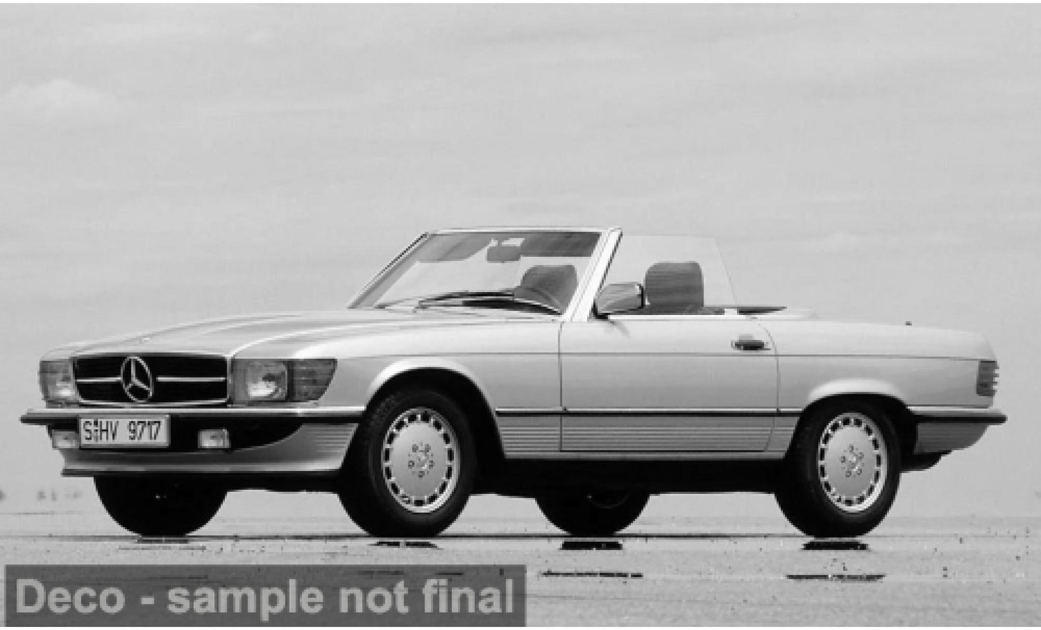 Mercedes 450 1/18 I Norev SL (R 107) grijs 1985 1:18 modelauto