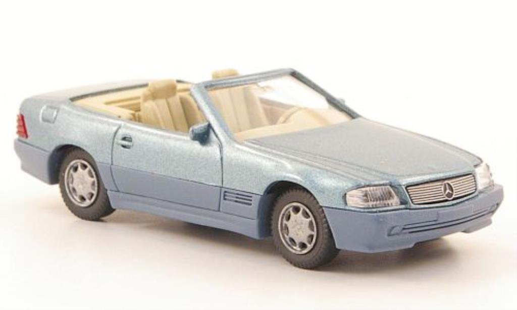 Mercedes 500 SL 1/87 Wiking SL (R129) grijs-grun modelauto