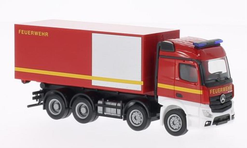 Mercedes Actros 1/87 Herpa 11 Brandweer Abrollcontainer-LKW modelauto