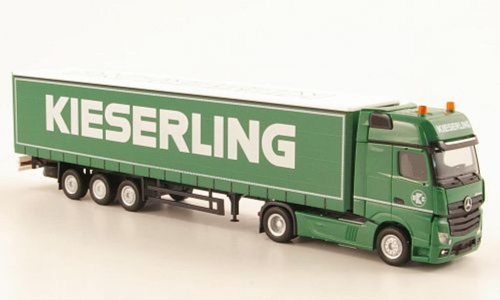 Mercedes Actros 1/87 Herpa 11 Kieserling Gardinenplanen-SZ modelauto