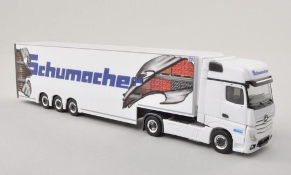 Mercedes Actros 1/87 Herpa 11 Schumacher Gigaspace-Doppelstock-SZ modelauto