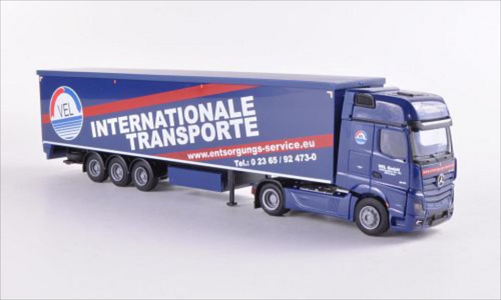 Mercedes Actros 1/87 AWM 2 Gigaliner V.E.L. Schubboden-SZ modelauto