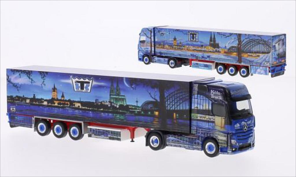Mercedes Actros 1/87 Herpa Giga. Koln Truck Spedition Schumacher modelauto