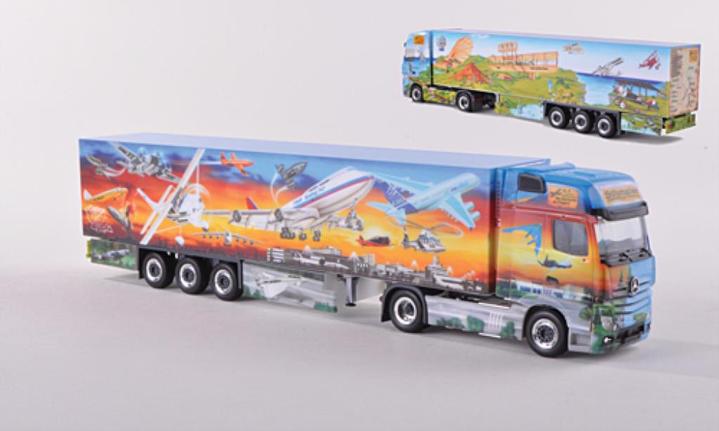 Mercedes Actros 1/87 Herpa Gigaspace Kuhlk.-SZ Nr.6 Schumacher Die Geschichte der Fliegerei 2011 modelauto