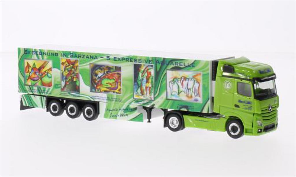Mercedes Actros 1/87 Herpa Gigaspace Wirtz Art Truck Kuhlkoffer-SZ modelauto