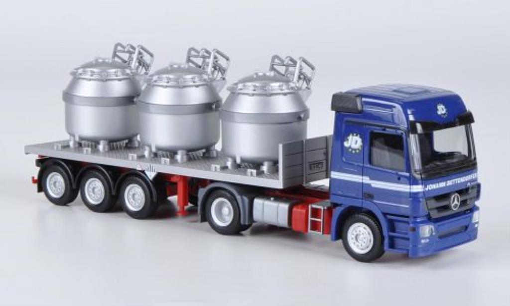 Mercedes Actros 1/87 Herpa L 08 Flussigaluminium-SZ Dettendorfer modelauto