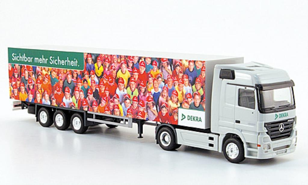 Mercedes Actros 1/87 Herpa LH 02 Koffer-Sattelzug DEKRA modelauto