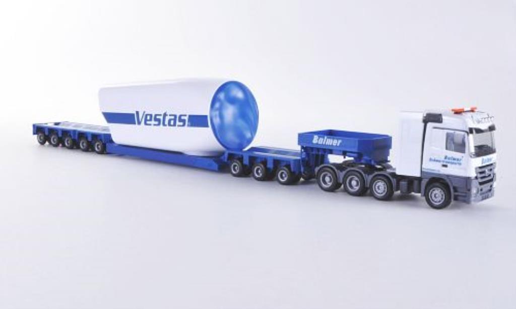 Mercedes Actros 1/87 Herpa LH 08 Balmer Tieflade-SZ mit Turbinengehause modelauto