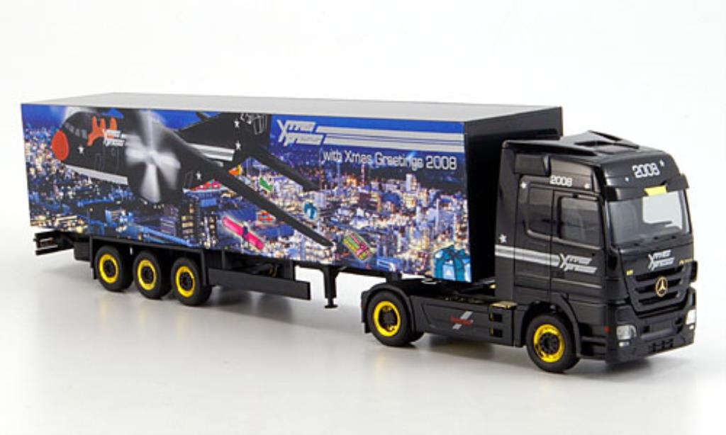 Mercedes Actros 1/87 Herpa LH 08 Koffer-Sattelzug Weihnachten 2008 modelauto