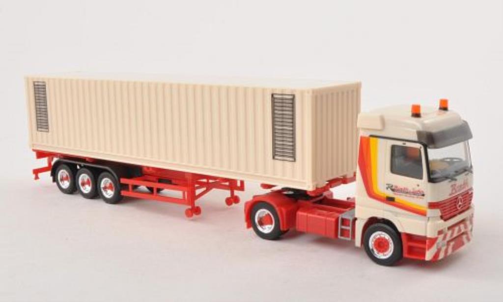 Mercedes Actros 1/87 Herpa LH Barth Container-SZ modelauto