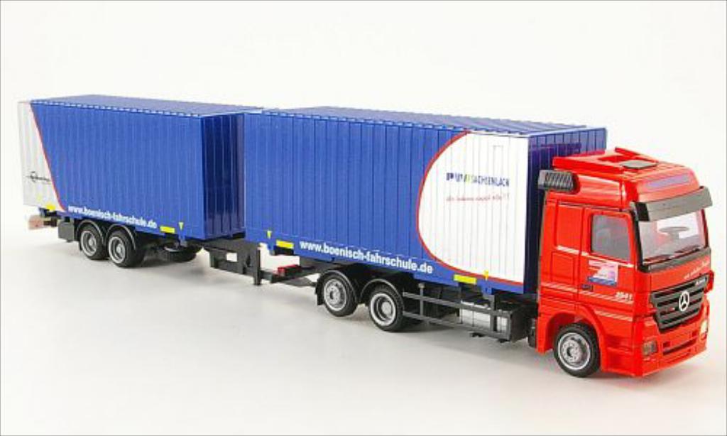 Mercedes Actros 1/87 AWM MP2 Fahrschule Bohnisch Koffer-HZ modelauto