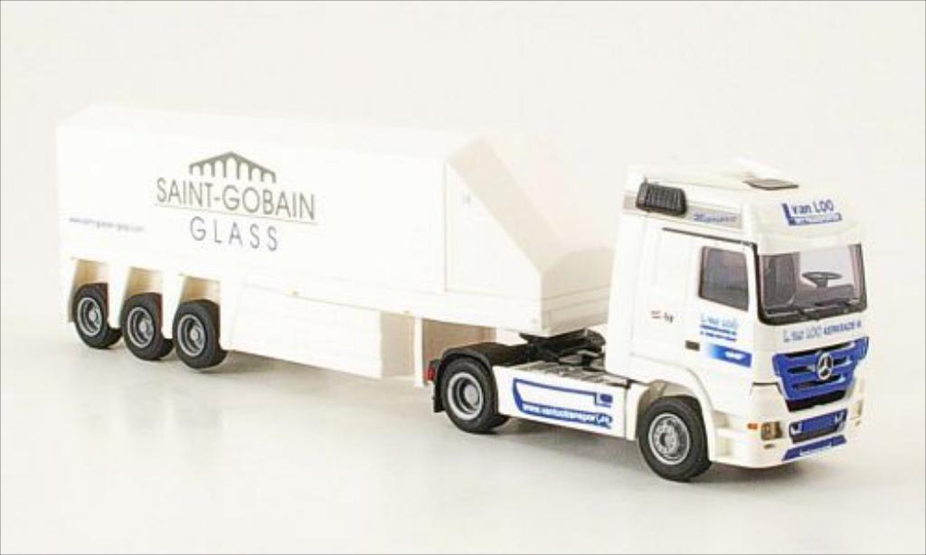 Mercedes Actros 1/87 AWM MP3 Van Loo / St. Gobain Innenlader-SZ modelauto