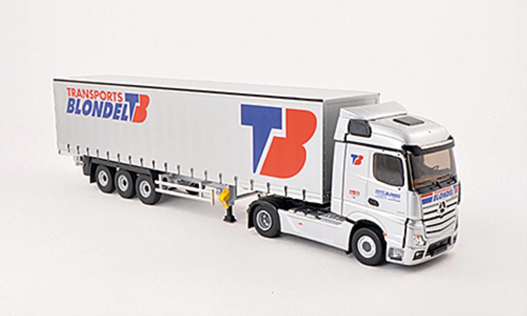 Mercedes Actros 1/43 Eligor MP4 Streamspace Transports Blondel Gardinenplanen-SZ modelauto