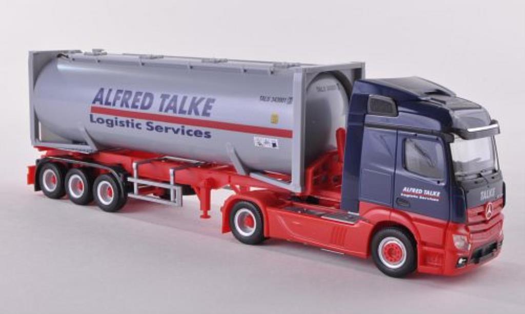 Mercedes Actros 1/87 Herpa Streamspace 2.3 A.Talke Drucksilocontainer-SZ 30ft. 2011 modelauto