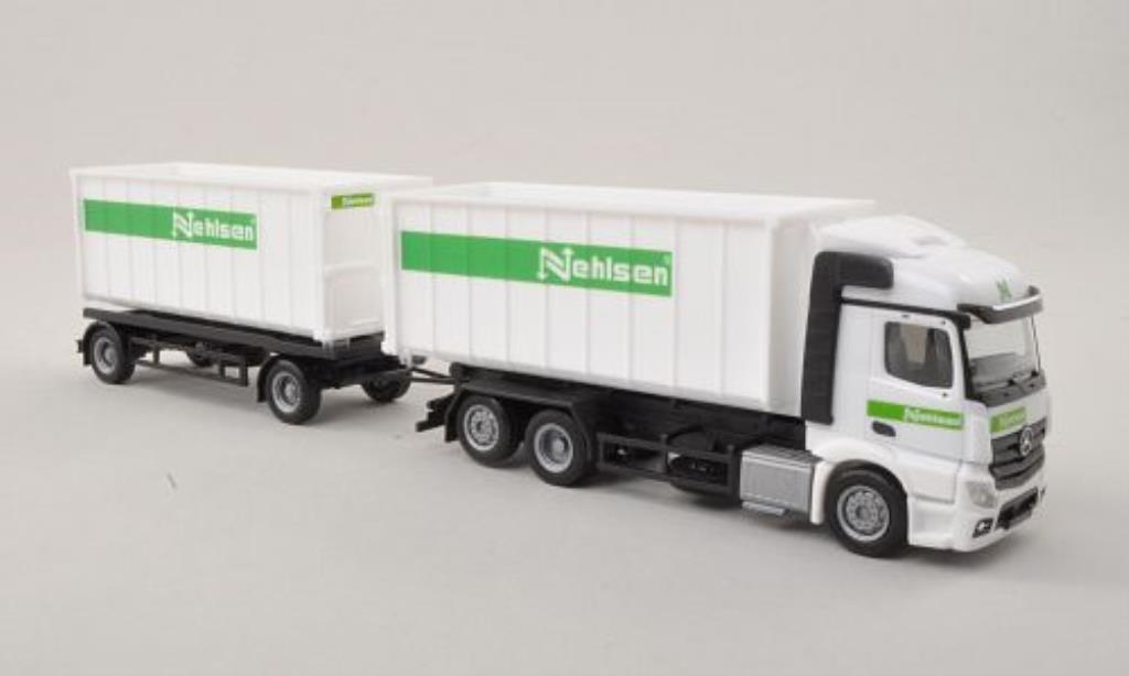 Mercedes Actros 1/87 Herpa Streamspace 2.3 Nehlsen Abrollmulden-HZ modelauto