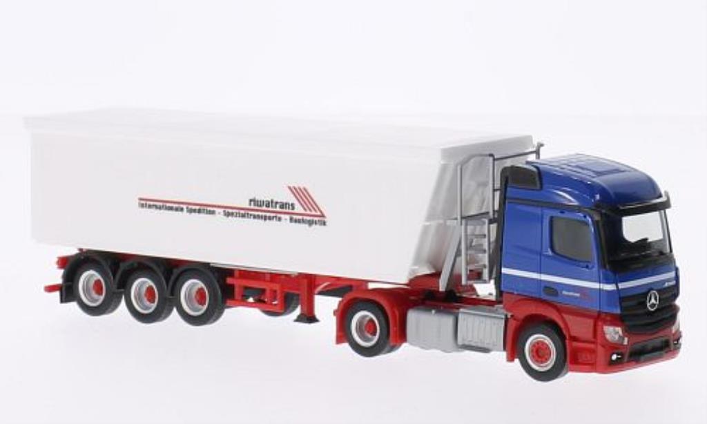 Mercedes Actros 1/87 Herpa Streamspace 2.3 Stoffel-Liner-SZ Riwatrans modelauto