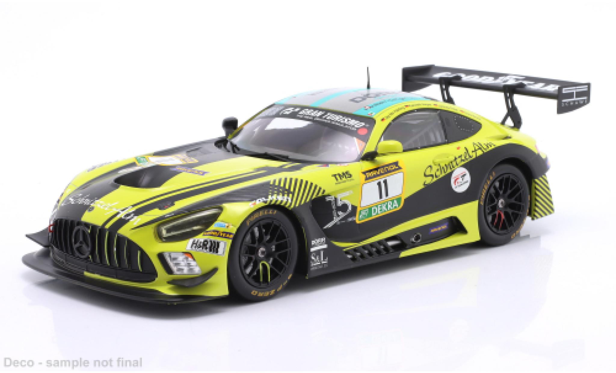 Mercedes AMG GT 1/18 IXO 3 24h N&uuml;rburgring 2025 Schnitzelalm Racing #11 K.Heyer/J-M.H&auml;rtling 1:18 modelauto