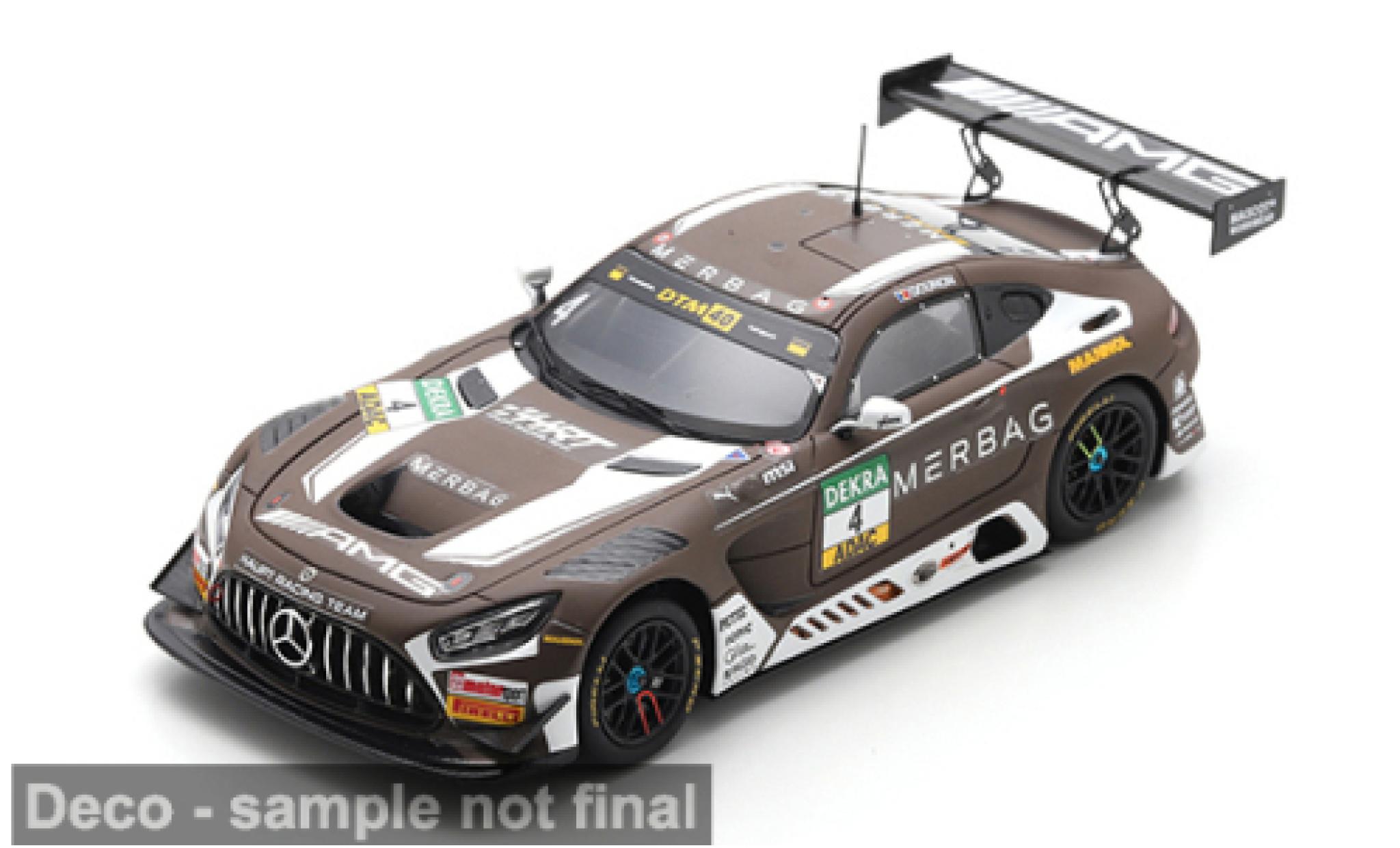 Mercedes AMG GT 1/43 Spark 3 DTM DTM-Saison 2024 Haupt Racing Team #4 J.Gounon 1:43 modelauto