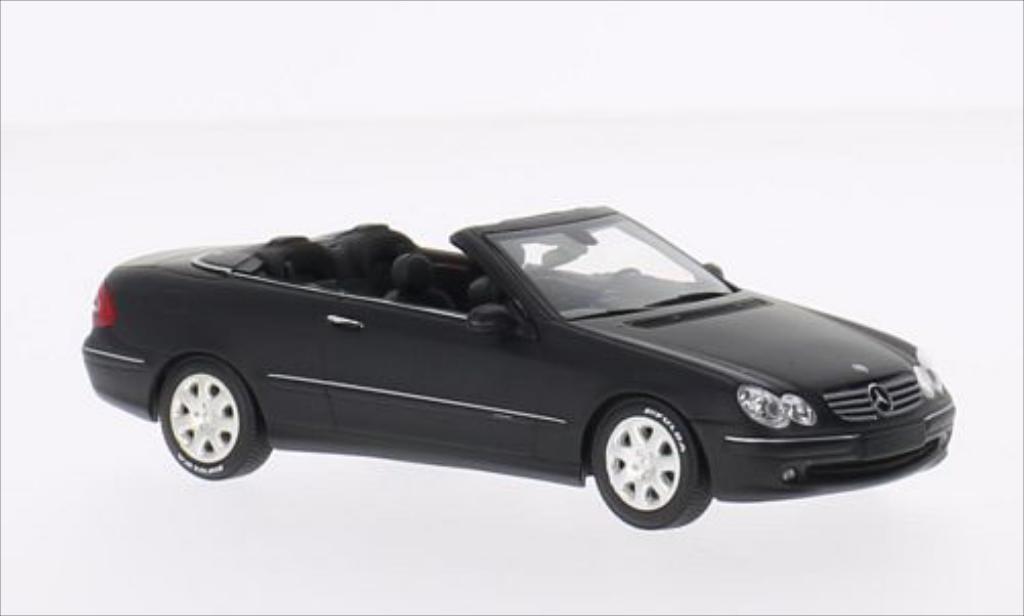 Mercedes Classe CL 1/43 Minichamps K Cabriolet matt-zwart 2002 modelauto
